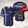 Personalized Mascot Claw Dot Texture Baltimore Ravens Baseball Jersey 1