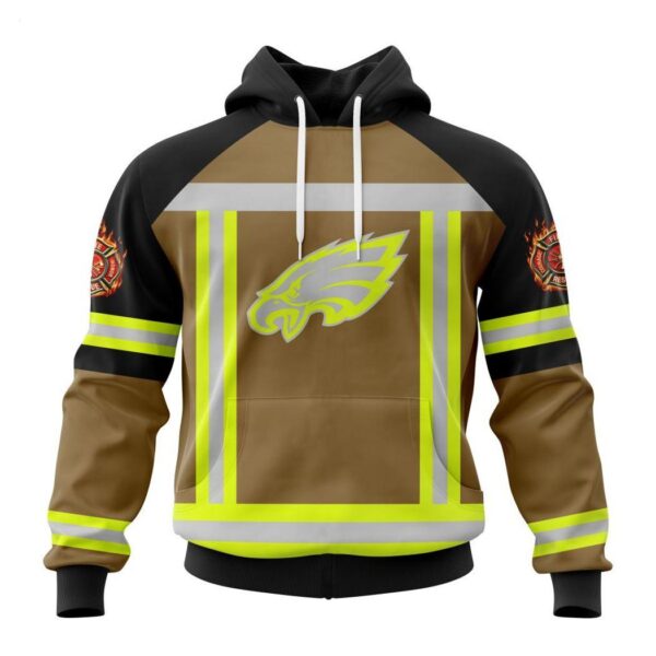 Personalized NFL Philadelphia Eagles Special Firefighter Uniform Design T Shirt 1