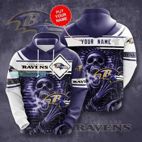 Personalized Pharaoh Skull Baltimore Ravens Hoodie 1