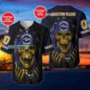 Personalized Skull Halloween Baltimore Ravens Baseball Jersey Personalized Skull Halloween Baltimore Ravens Baseball Jersey