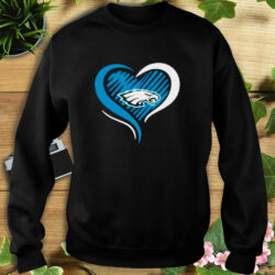 Philadelphia Eagles Heart T Shirt 4