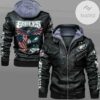 Philadelphia Eagles NFL Eagle Men’s Hooded Leather Jacket