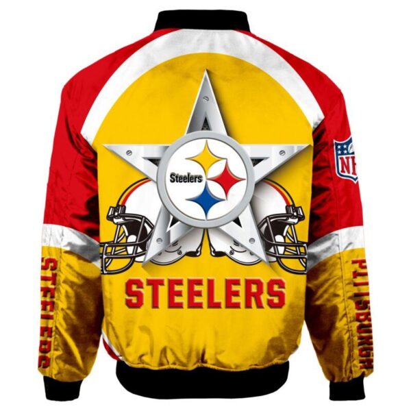 Pittsburgh Steelers Bomber Jacket Unisex e1699860240898