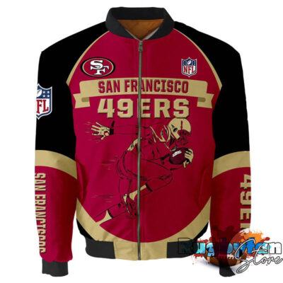 San Francisco 49ers NFL 3d Bomber Jacket Graphic Running - New arrivals