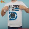 She Loves The D Funny Vintage Detroit Lions Detroit Lions Football Schedule Shirt