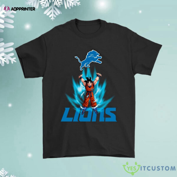 Son Goku Shares Your Energy Detroit Lions nfl sweatshirt, t-Shirt, hoodie