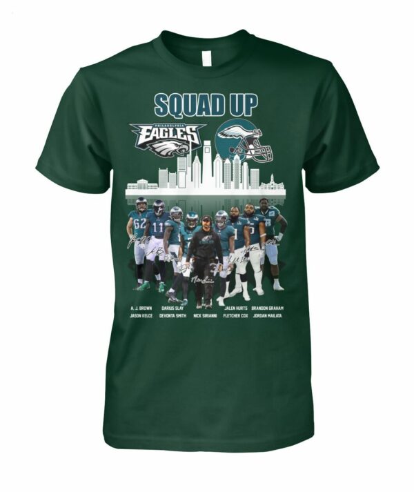 Squad Up Philadelphia Eagles Signature T Shirt 1