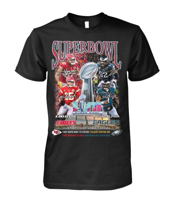 Super Bowl LVII Kansas City Chiefs Vs Philadelphia Eagles T Shirt 1