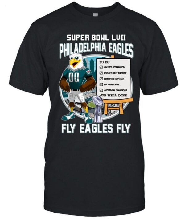 Super Bowl LVII Philadelphia Eagles Fly Eagles Fly T Shirt 2