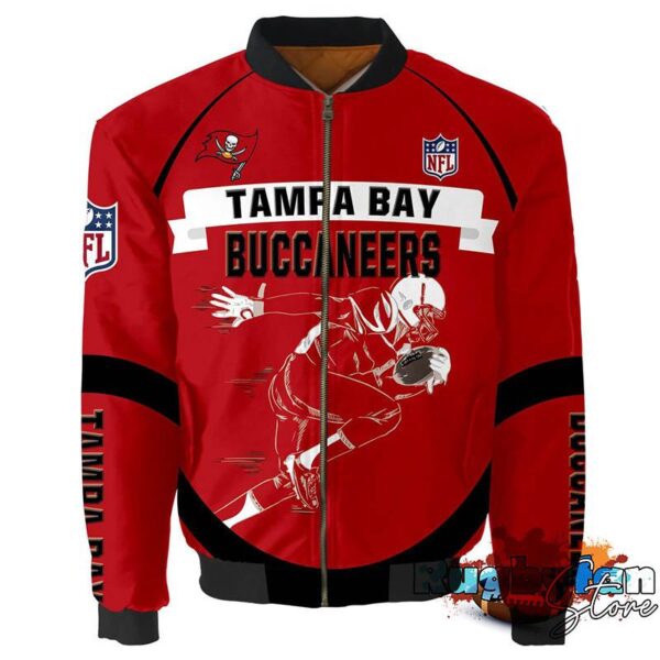 Tampa Bay Buccaneers NFL 3d Bomber Jacket Graphic Running - New arrivals