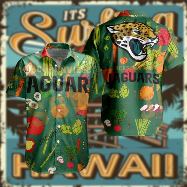 nfl jacksonville jaguars hawaiian shirt tropical vegetables for fans