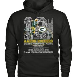 Aaron Rodgers 12 Green Bay Packers 2005 Present Thank You For The Memories T Shirt 2