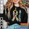 Atlanta Falcons Crucial Catch Intercept Autism Long Sleeves T Shirt
