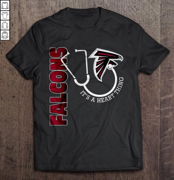 Atlanta Falcons It's A Heart Thing Stethoscope NFL Shirt