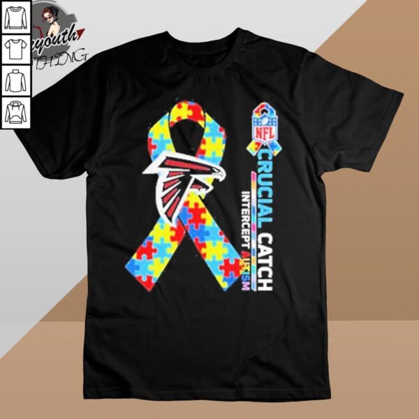 Atlanta falcons crucial catch intercept autism shirt