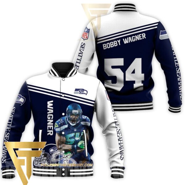 Bobby Wagner 54 Seattle Seahawks Jersey Baseball Jacket