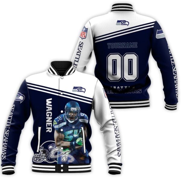 Bobby Wagner Seattle Seahawks Personalized Baseball Jacket