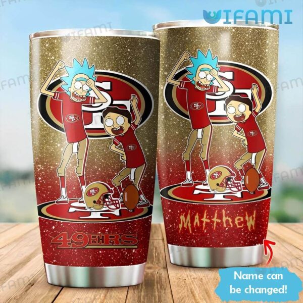 Custom Name 49ers Tumbler Rick And Morty San Francisco 49ers Gift