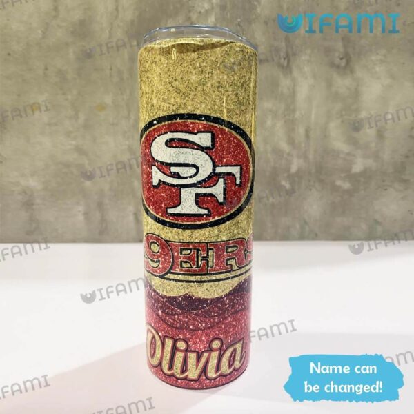 Custom Name 49ers Tumbler Twinkle Logo San Francisco 49ers Gift