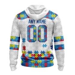 Custom Name And Number NFL Green Bay Packers Special Autism Awareness Design Hoodie Custom Name And Number NFL Green Bay Packers Special Autism Awareness Design Hoodie 3