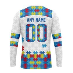 Custom Name And Number NFL Green Bay Packers Special Autism Awareness Design Hoodie Custom Name And Number NFL Green Bay Packers Special Autism Awareness Design Hoodie 7