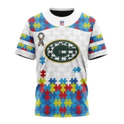 Custom Name And Number NFL Green Bay Packers Special Autism Awareness Design Hoodie Custom Name And Number NFL Green Bay Packers Special Autism Awareness Design Hoodie 8
