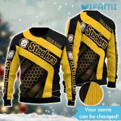 Custom Steelers Ugly Sweater Net Pattern Pittsburgh Steelers Gift