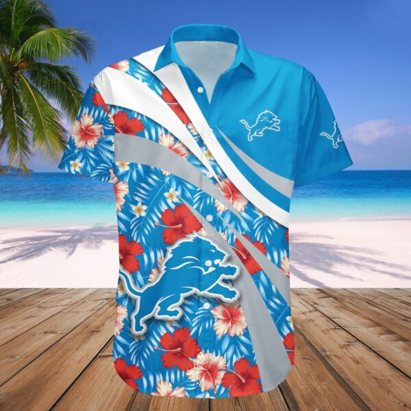 Detroit Lions Hawaii Shirt Hibiscus Sport Style NFL