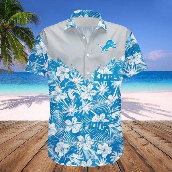 Detroit Lions Hawaii Shirt Tropical Seamless NFL