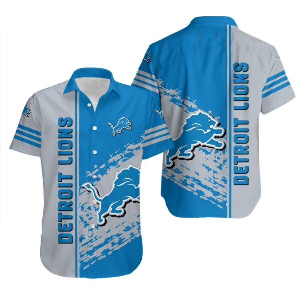 Detroit Lions Hawaiian Shirt Quarter Style NFL