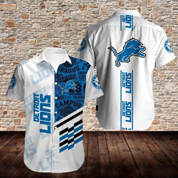 Detroit Lions Limited Edition Hawaiian Shirt Trendy Aloha Design 06