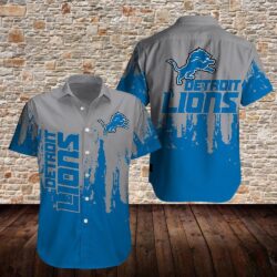 Jacksonville Jaguars NFL Hawaiian Shirt Hot Trending 2024 Detroit Lions Limited Edition Hawaiian Shirt Trendy Aloha Design 07