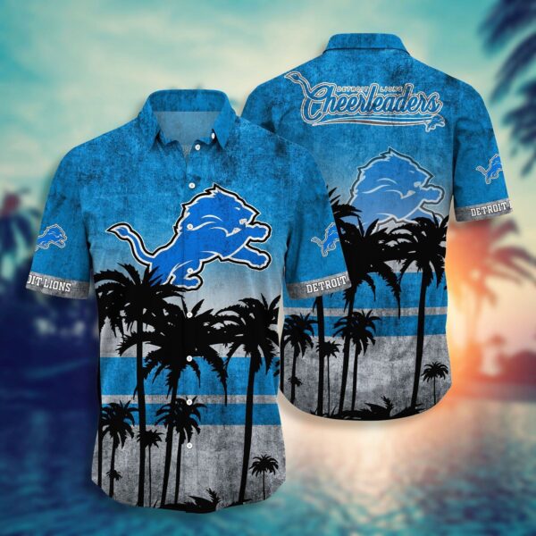 Detroit Lions NFL Hawaii Shirt Short Style Hot Trending Summer Collection Trendy Aloha