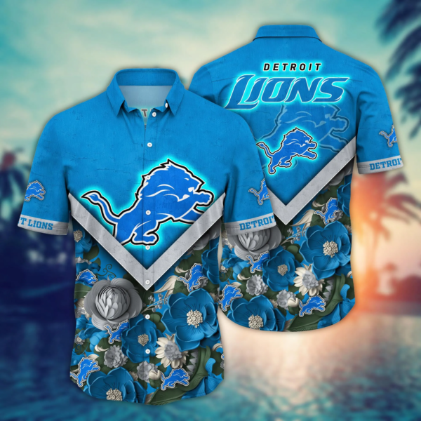 Detroit Lions NFL Hawaiian Shirt Custom June Aloha Shirt