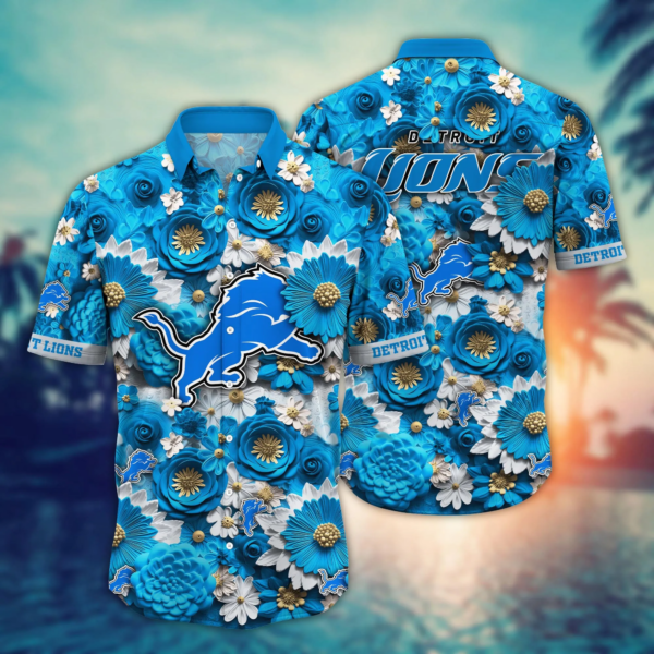 Detroit Lions NFL Hawaiian Shirt Trending For This Summer Customize Shirt Any Team