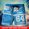 Detroit Lions Parrot Island NFL full 3D Short for fans jpg