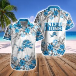 Detroit Lions Tropical Hawaiian Fan Shirt Shorts Urban Pride Combo