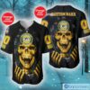 Green Bay Packers NFL Baseball Jersey Shirt Skull Custom Number And Name For Fans Gift Halloween