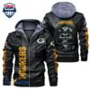 Green Bay Packers NFL Helmet Skull mens Leather Jacket Green Bay Packers NFL Helmet Skull mens Leather Jacket