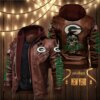 Green Bay Packers NFL zombie Skull 3D men's Leather Jacket Green Bay Packers NFL zombie Skull 3D mens Leather Jacket