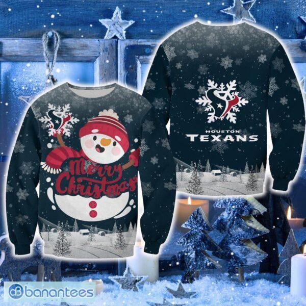 Houston Texans Christmas Snowman Gather Sweater New For Men And Women Gift Holidays