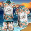 Miami Dolphins NFL Hawaiian Shirt Style Flower Miami Dolphins NFL Hawaiian Shirt Style Flower