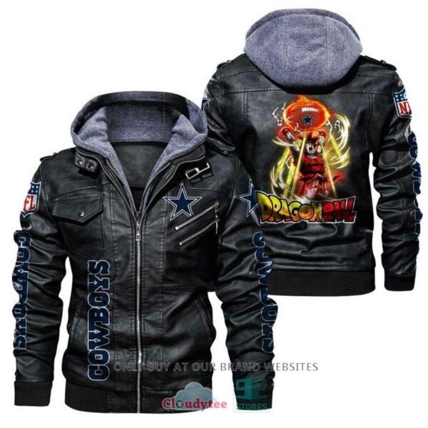 NEW Dragon Ball Son Goku NFL Dallas Cowboys men's Leather Jacket