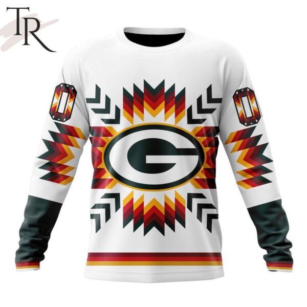 NFL Green Bay Packers Special Design With Native Pattern Hoodie 6