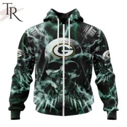 NFL Green Bay Packers Special Expendables Skull Design Hoodie NFL Green Bay Packers Special Expendables Skull Design Hoodie 2