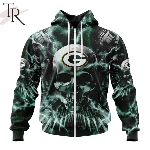 NFL Green Bay Packers Special Expendables Skull Design Hoodie 2