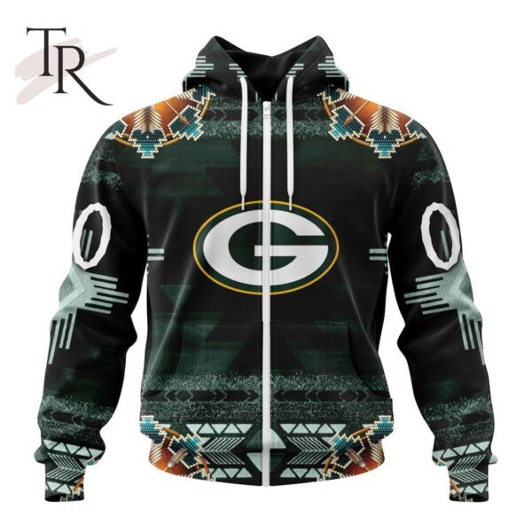 NFL Green Bay Packers Special Native Costume Design Hoodie 2