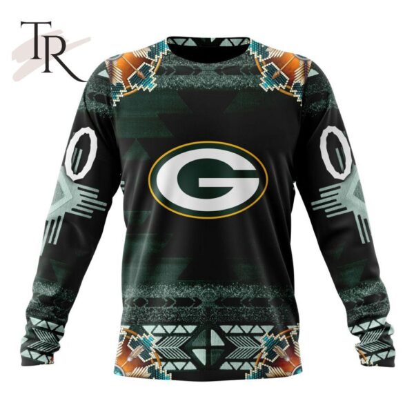 NFL Green Bay Packers Special Native Costume Design Hoodie 6