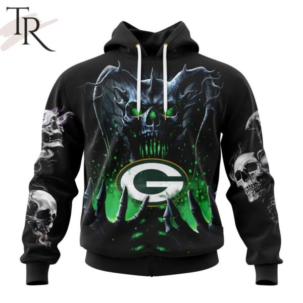 NFL Green Bay Packers Special Skull Art Design Hoodie 1