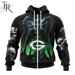 NFL Green Bay Packers Special Skull Art Design Hoodie NFL Green Bay Packers Special Skull Art Design Hoodie 2